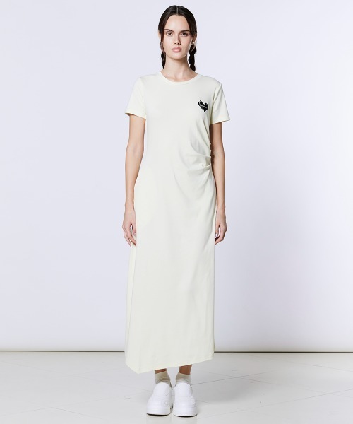 DOUBLE STANDARD CLOTHING（ダブルスタンダードクロージング）の「ウエストサイドタックワンピース（ワンピース・レディース・イエロー/ブラック・38/36）」の3枚目の写真