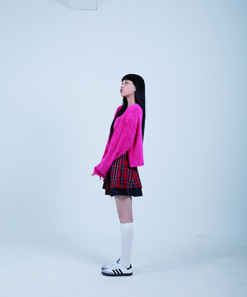 COTTONREBIRTHCLUB(コットンリバースクラブ)の「レイヤードチェックスカート(レッド)(スカート・レディース・レッド・SMALL/MEDIUM)」の2枚目の写真