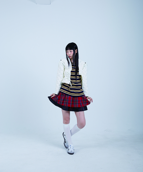 COTTONREBIRTHCLUB(コットンリバースクラブ)の「レイヤードチェックスカート(レッド)(スカート・レディース・レッド・SMALL/MEDIUM)」の3枚目の写真