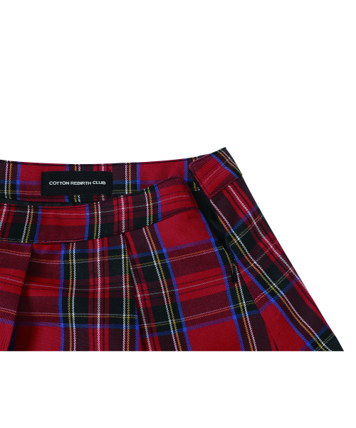 COTTONREBIRTHCLUB(コットンリバースクラブ)の「レイヤードチェックスカート(レッド)(スカート・レディース・レッド・SMALL/MEDIUM)」の6枚目の写真