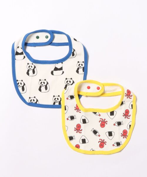 MARKEY'S(マーキーズ)の「2点セット/総柄スタイ(スタイ/よだれかけ・キッズ・マルチ/ホワイト系その他/ブルー系その他・FREE)」の2枚目の写真