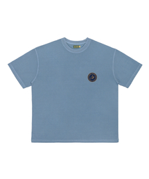 Pigment Dyed T-shirt(Unisex) / Small S.L.C Emblem - Sky Blue