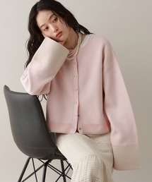 RAGEBLUE | ロールアップデザイン/バイカラーニットカーディガン(カーディガン/ボレロ)