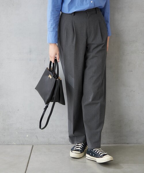 BIRTHDAY BAR(バースデイバー)の「【cache cache カシュカシュ】三層2wayトートバッグ(トートバッグ・レディース・ベージュ/ブラック・0)」の5枚目の写真