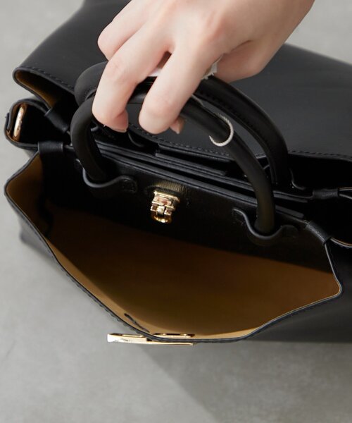 BIRTHDAY BAR(バースデイバー)の「【cache cache カシュカシュ】三層2wayトートバッグ(トートバッグ・レディース・ベージュ/ブラック・0)」の16枚目の写真