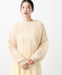 studio CLIP | 《natural by clip》テープヤーン透かしプルオーバー(ニット/セーター)