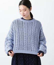 studio CLIP | 《natural by clip》テープヤーン透かしプルオーバー(ニット/セーター)