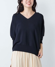 MICA&DEAL | ホールガーメントVネックニットプルオーバー(ニット/セーター)
