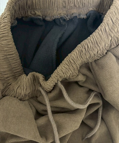 YACA（ヤーカ）の「Corduroy Jogger Pants/コーデュロイジョガーパンツ【unisex item】（スウェットパンツ・レディース・ブラック/ブラウン・FREE）」の19枚目の写真
