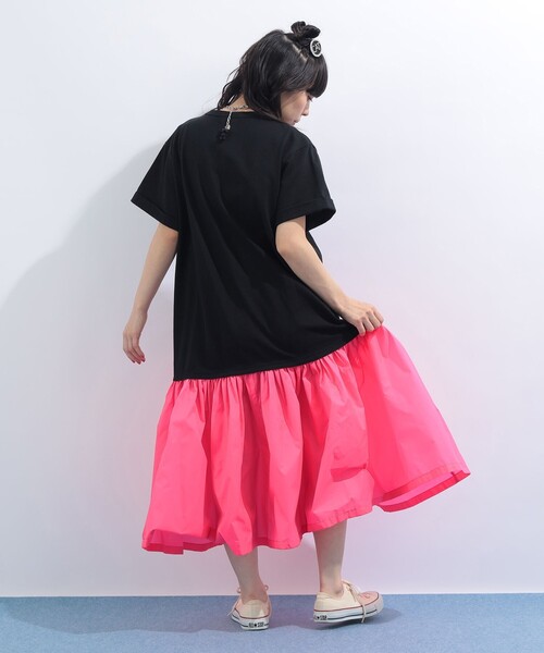 mmts（マミタス）の「ポケット “ルビー” 異素材 ワンピース（ワンピース・レディース・その他1/その他・ONE SIZE）」の7枚目の写真