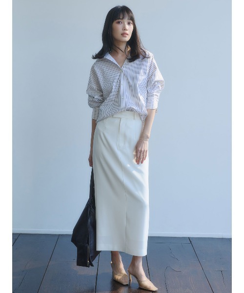 anuans(アニュアンス)の「【STRIPE】スタンダードシャツ(シャツ/ブラウス・レディース・サックスブルー/ブラウン・F)」の18枚目の写真