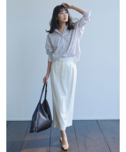 anuans(アニュアンス)の「【STRIPE】スタンダードシャツ(シャツ/ブラウス・レディース・サックスブルー/ブラウン・F)」の19枚目の写真