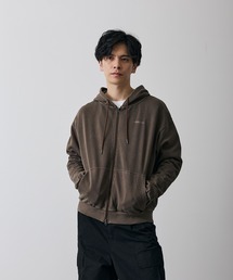 ピグメント スウェット ジップパーカー