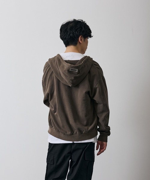 improves(インプローブス)の「ピグメント スウェット ジップパーカー(パーカー・メンズ・ブラック/ブラウン・SMALL/MEDIUM/LARGE/X-LARGE)」の18枚目の写真