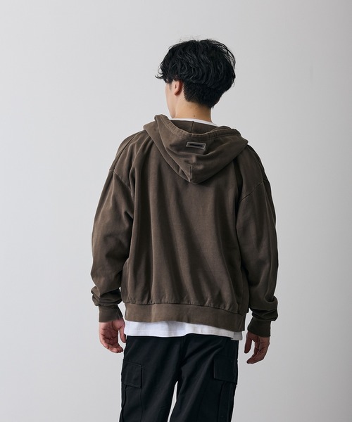 improves(インプローブス)の「ピグメント スウェット ジップパーカー(パーカー・メンズ・ブラック/ブラウン・SMALL/MEDIUM/LARGE/X-LARGE)」の19枚目の写真