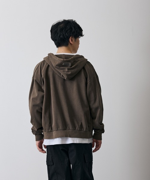 improves(インプローブス)の「ピグメント スウェット ジップパーカー(パーカー・メンズ・ブラック/ブラウン・SMALL/MEDIUM/LARGE/X-LARGE)」の20枚目の写真