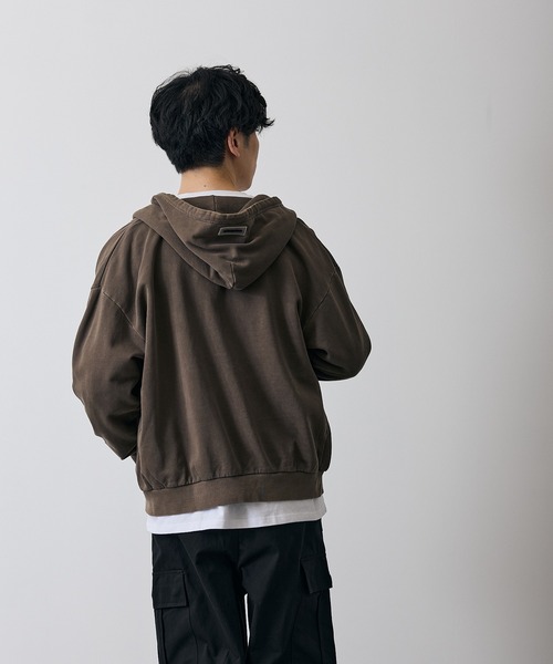 improves(インプローブス)の「ピグメント スウェット ジップパーカー(パーカー・メンズ・ブラック/ブラウン・SMALL/MEDIUM/LARGE/X-LARGE)」の22枚目の写真