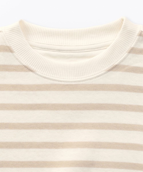 無印良品（ムジルシリョウヒン）の「キッズ　接結編みスウェットシャツ（スウェット・キッズ・ライトグリーン系/ネイビー系/ベージュ系・110/120/130/140/150）」の6枚目の写真