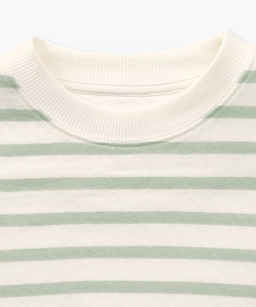 無印良品（ムジルシリョウヒン）の「キッズ　接結編みスウェットシャツ（スウェット・キッズ・ライトグリーン系/ネイビー系/ベージュ系・110/120/130/140/150）」の12枚目の写真