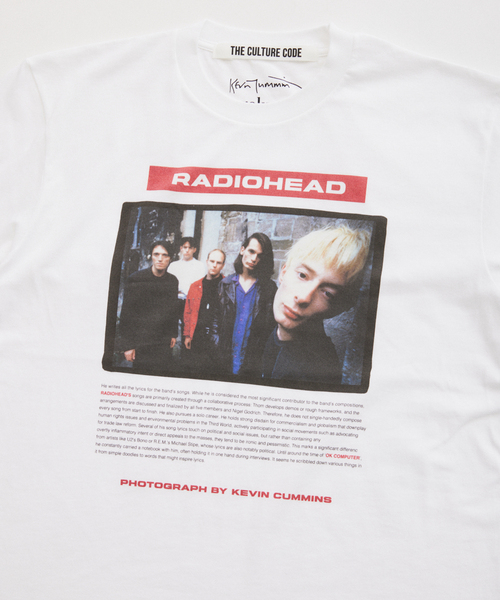 JOURNAL STANDARD relume（ジャーナルスタンダード　レリューム）の「【THE CULTURE CODE】レディオヘッド by Kevin Cummins フォトTシャツ（Tシャツ/カットソー・メンズ・ブラック系その他/ホワイト系その他/ホワイト・LARGE/MEDIUM）」の10枚目の写真