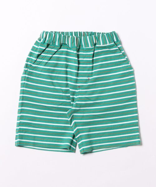 RAGMART（ラグマート）の「ボーダーカットソー5分丈パンツ（その他パンツ・キッズ・グリーン/ベージュ・130cm/120cm/110cm/100cm）」の2枚目の写真