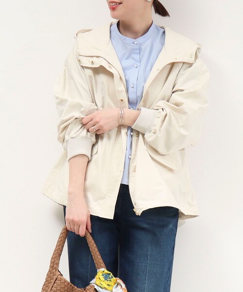 MICO COULIER（ミコクリエ）の「エステルドロストモッズコート（ブルゾン・レディース・キナリ/カーキ・38）」の12枚目の写真