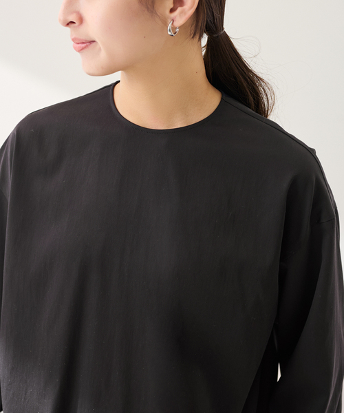 FRAMeWORK（フレームワーク）の「キュプラナイロンプルオーバー（シャツ/ブラウス・レディース・ブラック/ホワイト・FREE）」の8枚目の写真