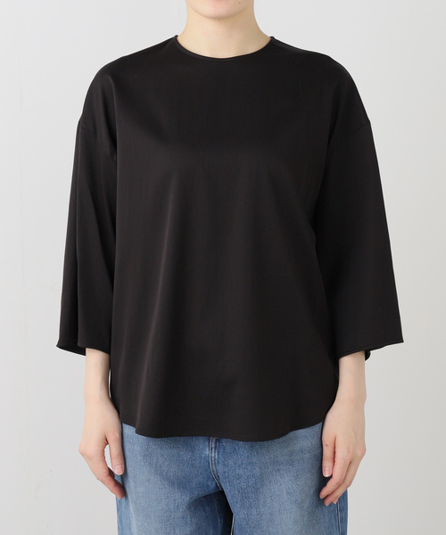 FRAMeWORK（フレームワーク）の「キュプラナイロンプルオーバー（シャツ/ブラウス・レディース・ブラック/ホワイト・FREE）」の3枚目の写真