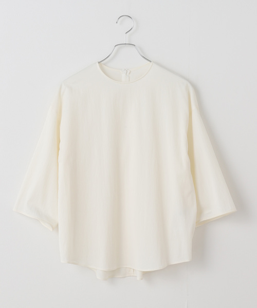 FRAMeWORK（フレームワーク）の「キュプラナイロンプルオーバー（シャツ/ブラウス・レディース・ブラック/ホワイト・FREE）」の20枚目の写真