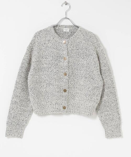 URBAN RESEARCH DOORS（アーバンリサーチドアーズ）の「メランジニットカーディガン（カーディガン/ボレロ・レディース・イエロー/オフホワイト・FREE）」の21枚目の写真