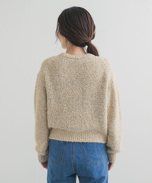 URBAN RESEARCH DOORS（アーバンリサーチドアーズ）の「メランジニットカーディガン（カーディガン/ボレロ・レディース・イエロー/オフホワイト・FREE）」の5枚目の写真