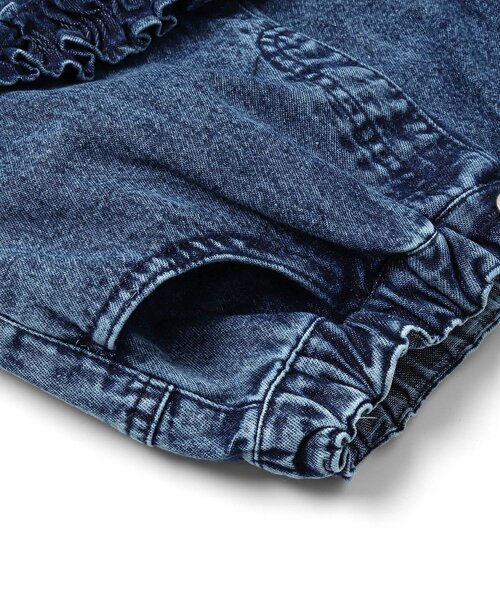 BREEZE（ブリーズ）の「デニムフリルスカート_ジュニア対応（デニムスカート・キッズ・ブルー/ブラック・140/110/100/130/120/90/80）」の9枚目の写真