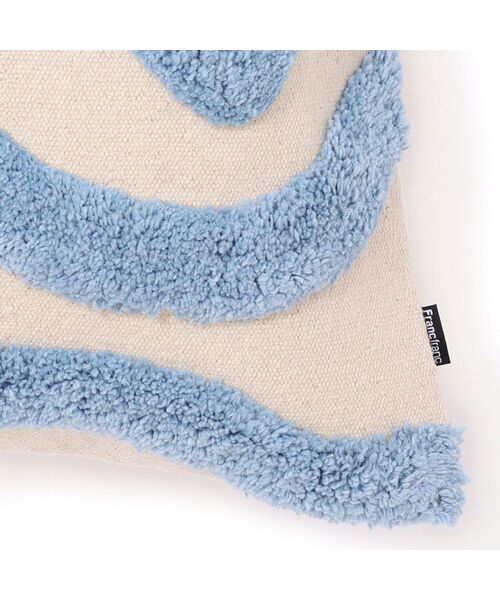 Francfranc(フランフラン)の「タフトドローイング クッションカバー 450×450 ブルー(A-002)(クッション/クッションカバー・レディース・ブルー・FREE)」の4枚目の写真
