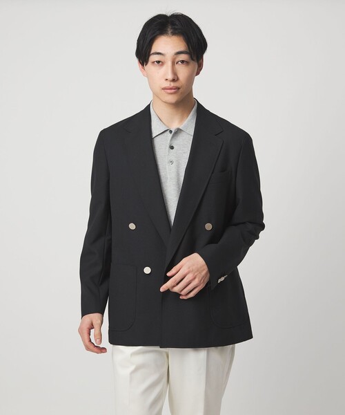 green label relaxing（グリーンレーベルリラクシング）の「タック ピケ ニット ポロシャツ -ウォッシャブル-（ポロシャツ・メンズ・グレー/ブラック/ロイヤルブルー・XL/L/M/S）」の21枚目の写真