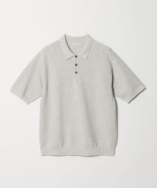 green label relaxing（グリーンレーベルリラクシング）の「タック ピケ ニット ポロシャツ -ウォッシャブル-（ポロシャツ・メンズ・グレー/ブラック/ロイヤルブルー・XL/L/M/S）」の4枚目の写真