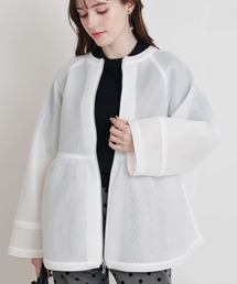 PICCIN PERLA | シアーボンディングジャケット(ノーカラージャケット)