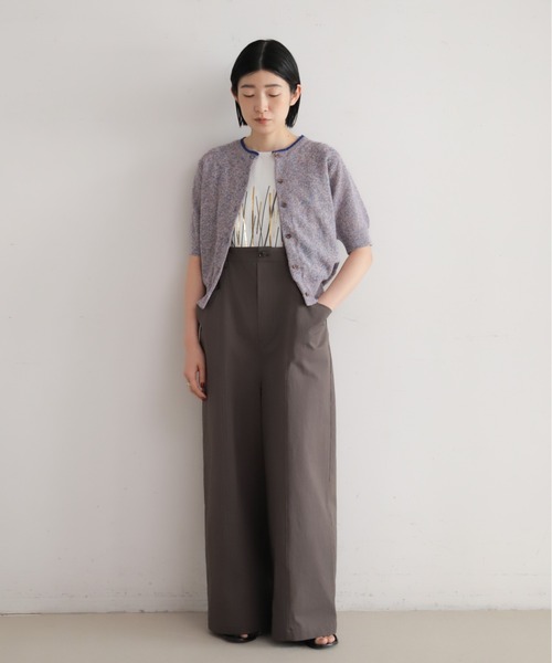 NOMBRE IMPAIR（ノンブルアンペール）の「【予約】綿麻MIX　クルーネックカーデ（カーディガン/ボレロ・レディース・イエロー/ブルー・FREE）」の3枚目の写真