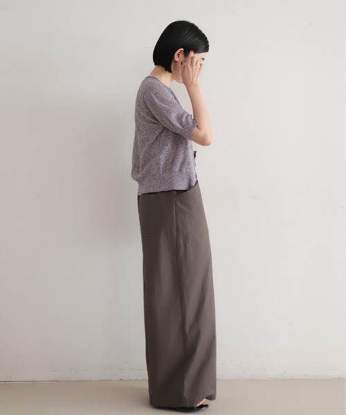 NOMBRE IMPAIR（ノンブルアンペール）の「【予約】綿麻MIX　クルーネックカーデ（カーディガン/ボレロ・レディース・イエロー/ブルー・FREE）」の11枚目の写真