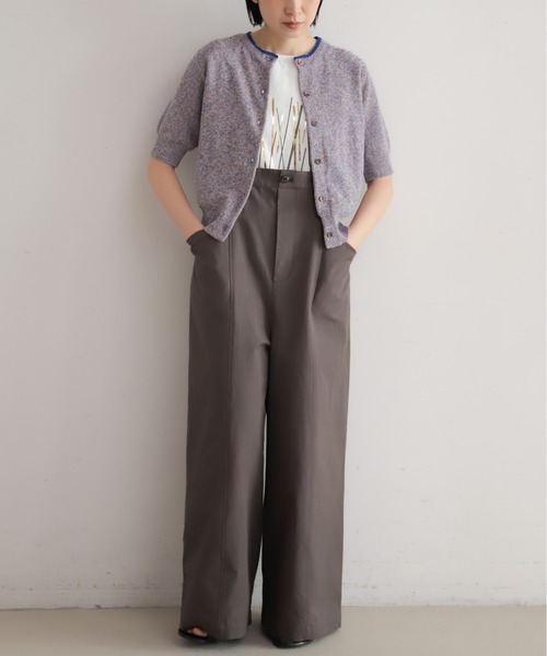 NOMBRE IMPAIR（ノンブルアンペール）の「【予約】綿麻MIX　クルーネックカーデ（カーディガン/ボレロ・レディース・イエロー/ブルー・FREE）」の12枚目の写真