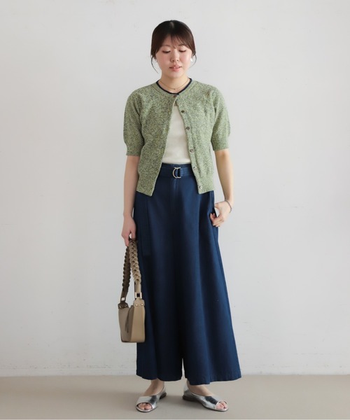 NOMBRE IMPAIR（ノンブルアンペール）の「【予約】綿麻MIX　クルーネックカーデ（カーディガン/ボレロ・レディース・イエロー/ブルー・FREE）」の19枚目の写真