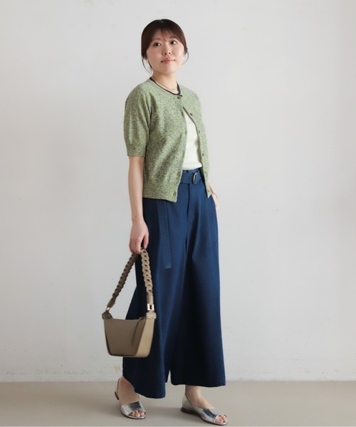 NOMBRE IMPAIR（ノンブルアンペール）の「【予約】綿麻MIX　クルーネックカーデ（カーディガン/ボレロ・レディース・イエロー/ブルー・FREE）」の14枚目の写真