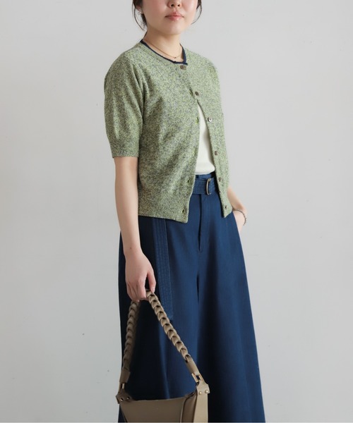 NOMBRE IMPAIR（ノンブルアンペール）の「【予約】綿麻MIX　クルーネックカーデ（カーディガン/ボレロ・レディース・イエロー/ブルー・FREE）」の17枚目の写真