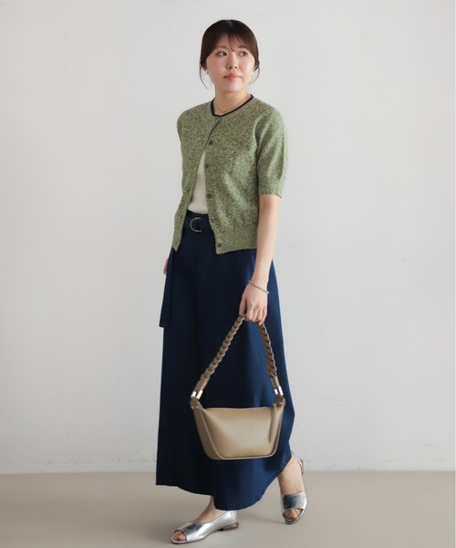 NOMBRE IMPAIR（ノンブルアンペール）の「【予約】綿麻MIX　クルーネックカーデ（カーディガン/ボレロ・レディース・イエロー/ブルー・FREE）」の18枚目の写真