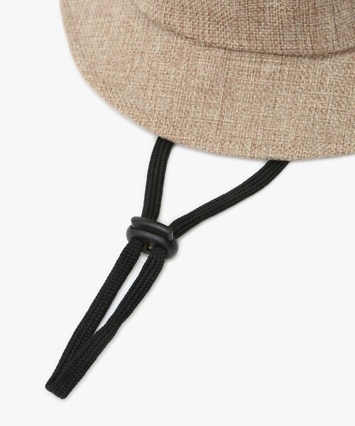 agnes b.（アニエスベー）の「ベビー ロゴ 刺繍 ジュート風 ハット "Bob"（ハット・キッズ・ベージュ・FREE）」の5枚目の写真