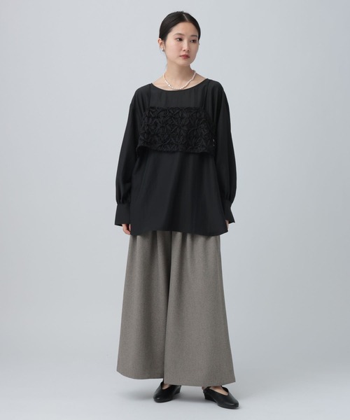 LEPSIM(レプシィム)の「レーシーキャミブラウス《2点セット》 630190(シャツ/ブラウス・レディース・オフホワイト/ライトブルー/ブラック・FREE)」の8枚目の写真