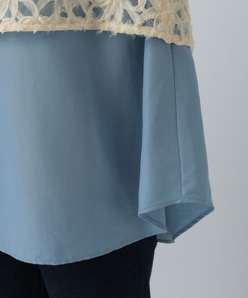 LEPSIM(レプシィム)の「レーシーキャミブラウス《2点セット》 630190(シャツ/ブラウス・レディース・オフホワイト/ライトブルー/ブラック・FREE)」の15枚目の写真