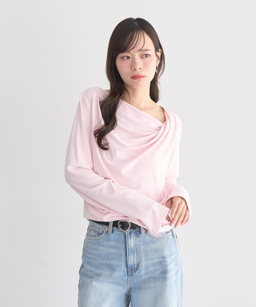 earth music&ecology（アースミュージックアンドエコロジー）の「アソートドレーププルオーバー（Tシャツ/カットソー・レディース・ピンク/ブラック/グレー系その他5/ドット・FREE）」の16枚目の写真