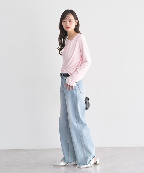 earth music&ecology（アースミュージックアンドエコロジー）の「アソートドレーププルオーバー（Tシャツ/カットソー・レディース・ピンク/ブラック/グレー系その他5/ドット・FREE）」の20枚目の写真