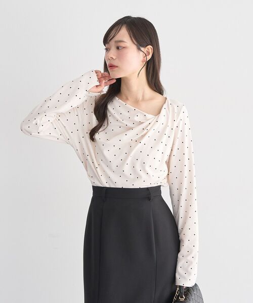 earth music&ecology（アースミュージックアンドエコロジー）の「アソートドレーププルオーバー（Tシャツ/カットソー・レディース・ピンク/ブラック/グレー系その他5/ドット・FREE）」の22枚目の写真
