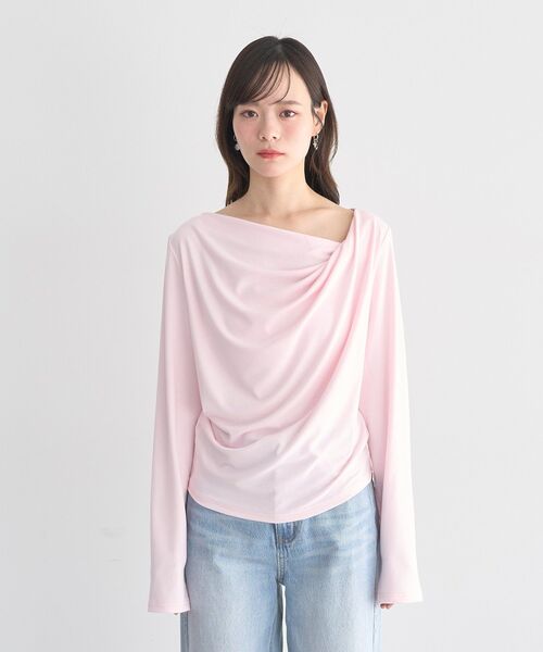 earth music&ecology(アースミュージックアンドエコロジー)の「アソートドレーププルオーバー(Tシャツ/カットソー・レディース・ピンク/ブラック/グレー系その他5/ドット・FREE)」の17枚目の写真